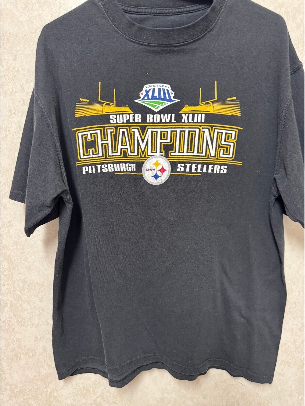 Reebok Pittsburgh Steelers Super Bowl XLIII Champions Schedule T-Shirt